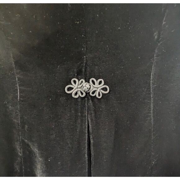 J. Jill Women's Size MP Velvet Jacket w/ Asian Knot Frog Closure & Buttons ~ New - Picture 11 of 15
